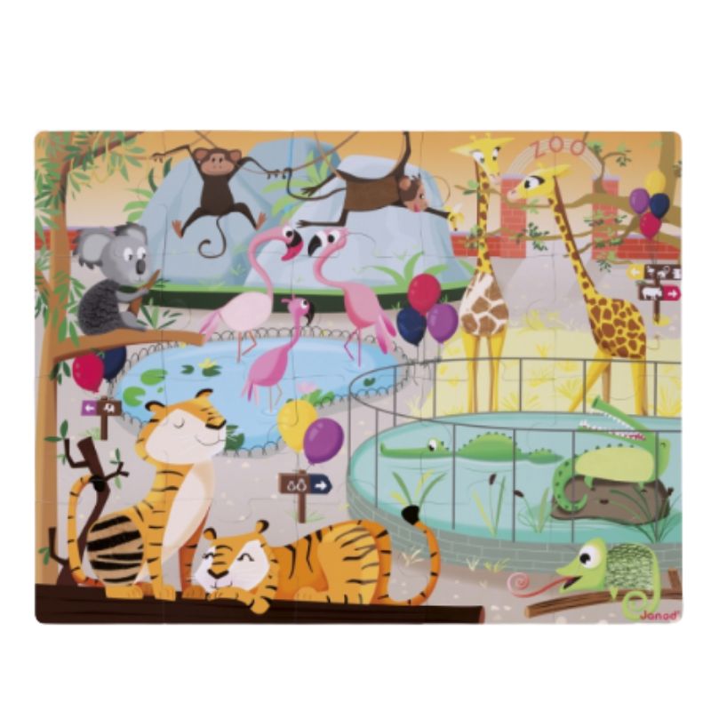 Puzzle - 20 Pieces A Day at the Zoo