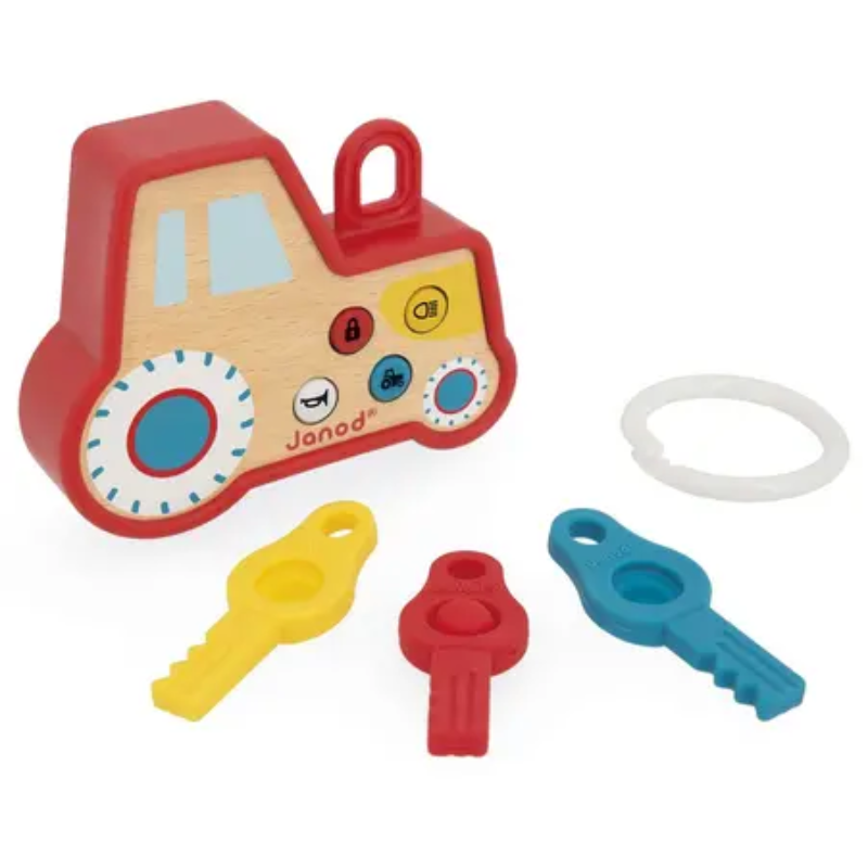Wooden Tractor Activity Key Set