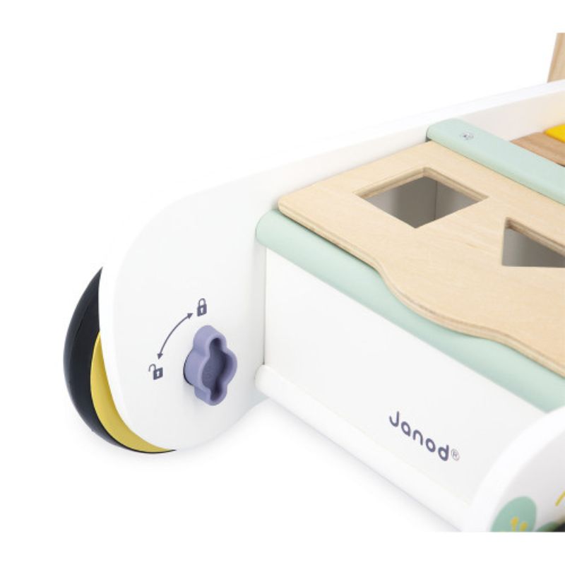 Pure Wooden Cubes Walking Trolley