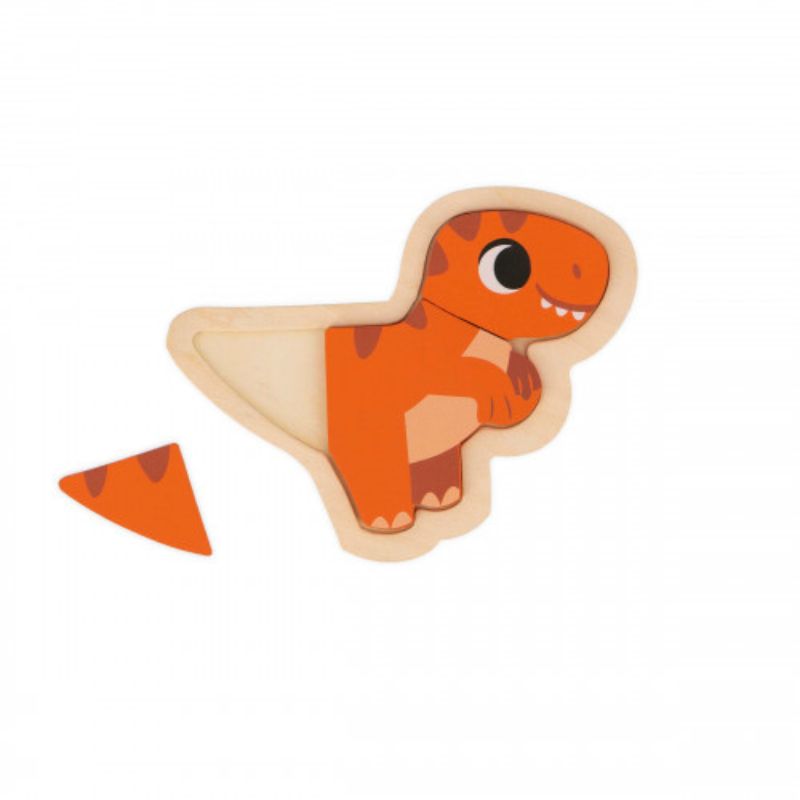 4 Progressive Puzzles Dino