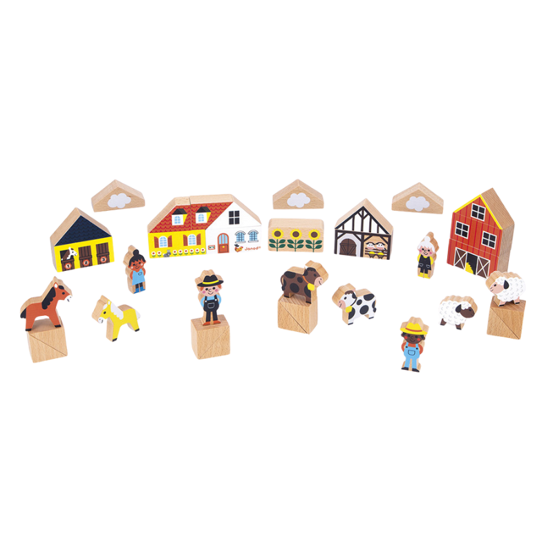 Cross Roads Wooden Blocks