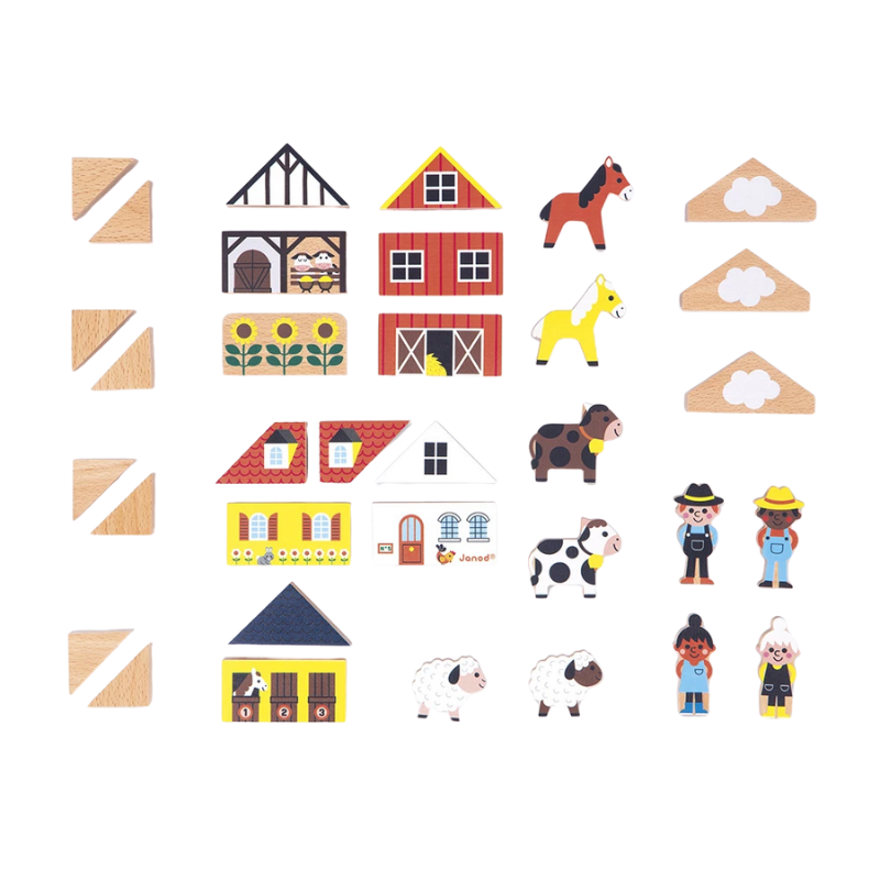 Cross Roads Wooden Blocks