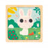 9 Piece Wooden Puzzle White Rabbit