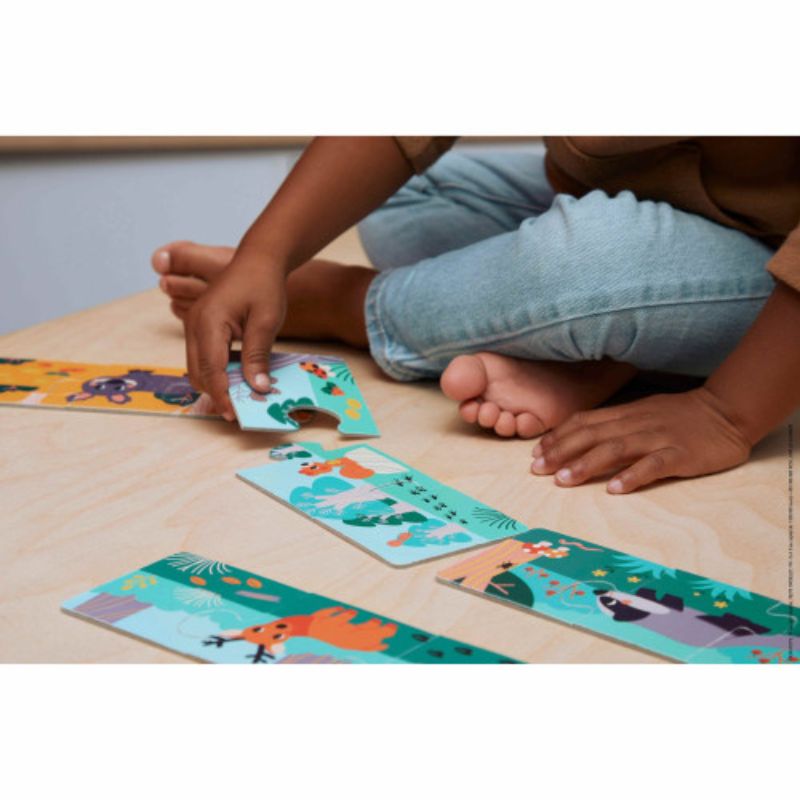 Animal Footprints Puzzle - Set of 10 