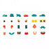 Mix And Match Magnets - 24 Piece Portrait