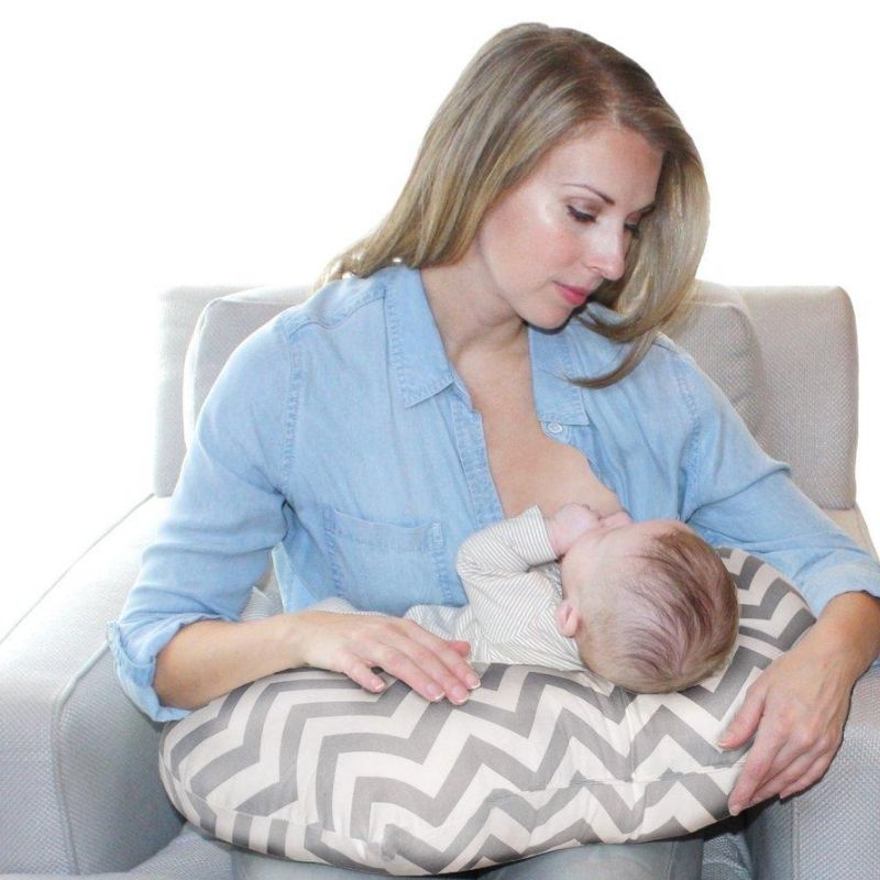 Baby Sitter Nursing Pillows Grey Chevron