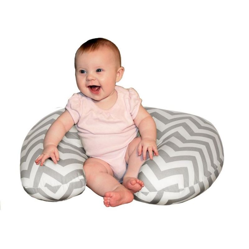 Baby Sitter Nursing Pillows Grey Chevron