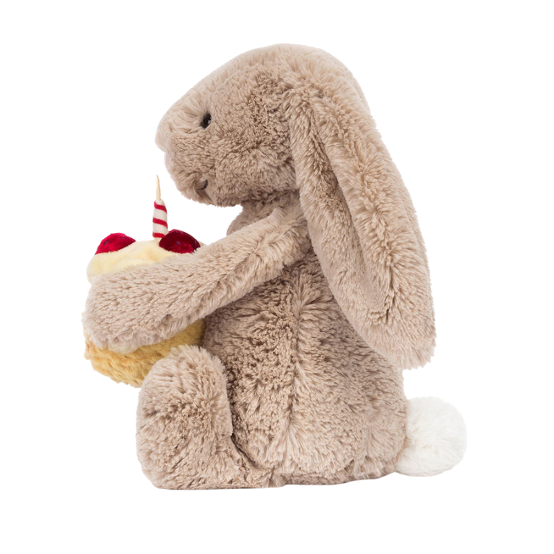 Bashful Beige Bunny Birthday Plush Toy