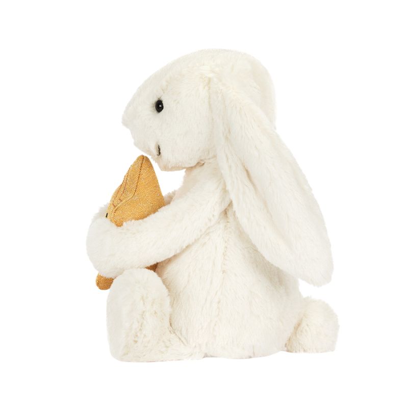 Cream Bunny with Star Plush Toy – Snuggle Bugz
