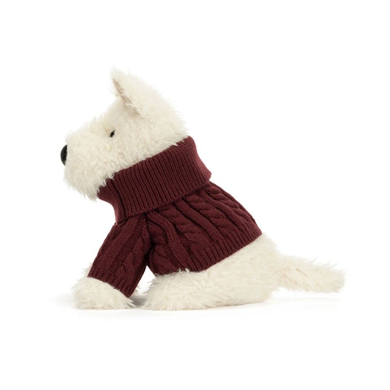 Munro Scottie Dog Winter Jumper Plush Toy