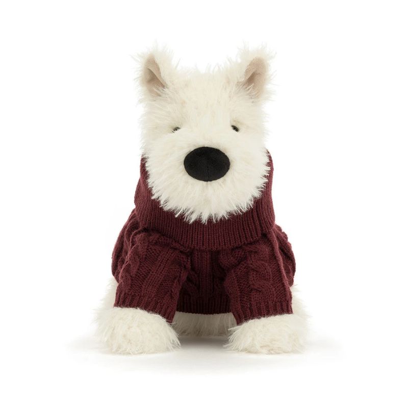 Munro Scottie Dog Winter Jumper Plush Toy
