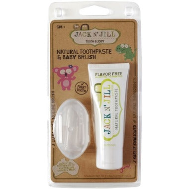 Finger Toothbrush With Flavour-Free Toothpaste