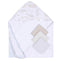 4-Piece Baby Hooded Towel & Washcloth Set Natural Leaves