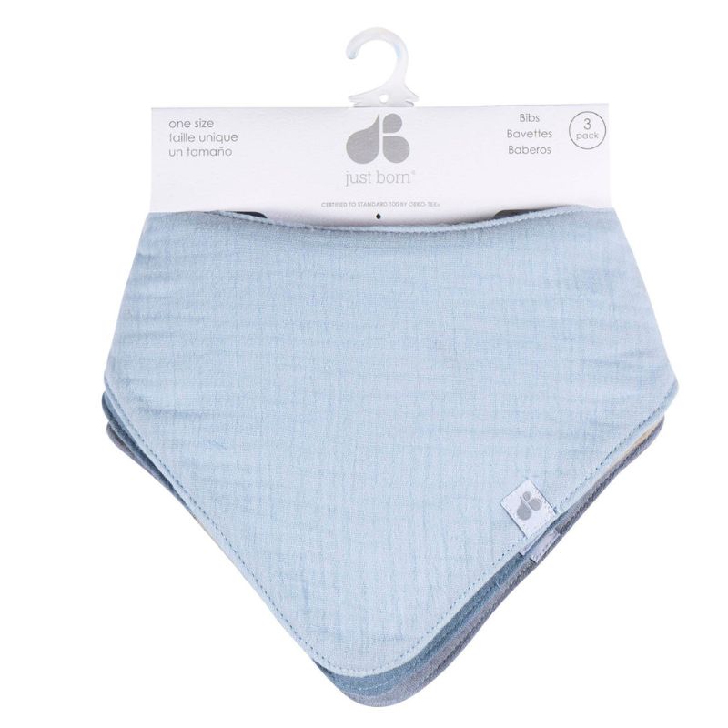 Muslin Bandana Bibs - 4 Pack