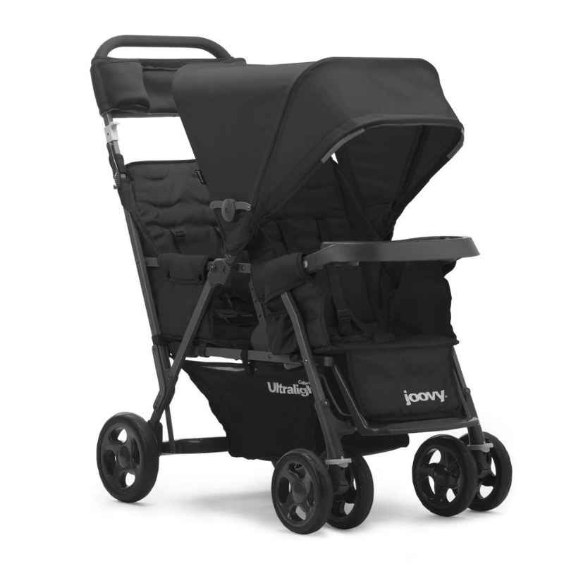Caboose Too Ultralight Sit and Stand Tandem Double Stroller - Graphite Black
