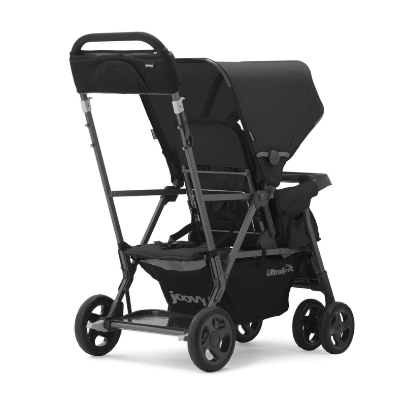 Caboose Too Ultralight Sit and Stand Tandem Double Stroller - Graphite Black