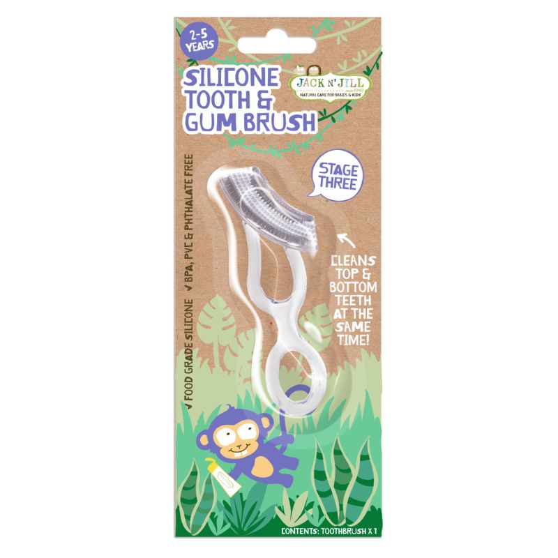 Brosse à dents et gencives en silicone