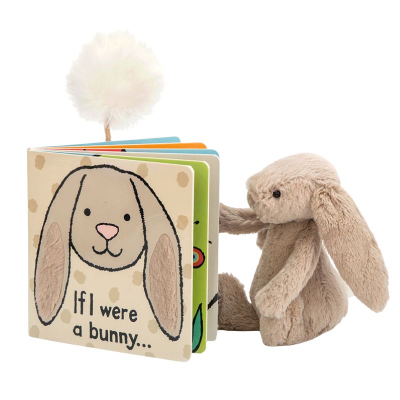If I Were A Bunny Book + Beige Plush Bundle
