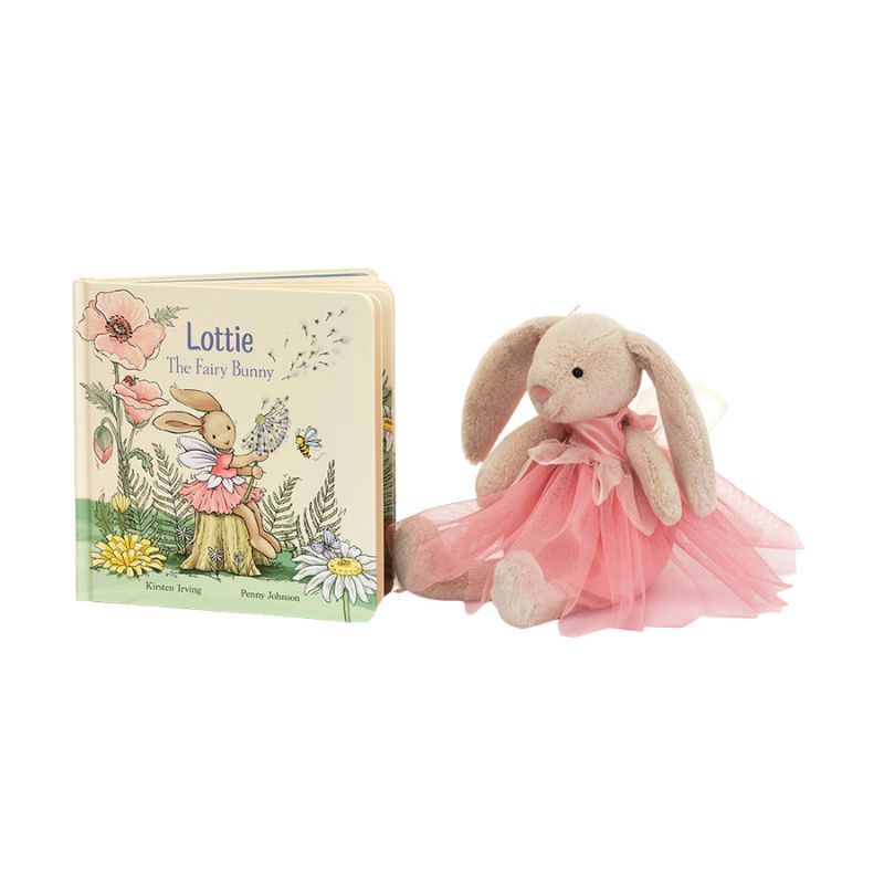 新品タグ付き　ジェリーキャット　バニー　Lottie Bunny Fairy Lottie Fairy Bunny Book + Plush Bundle – Snuggle Bugz