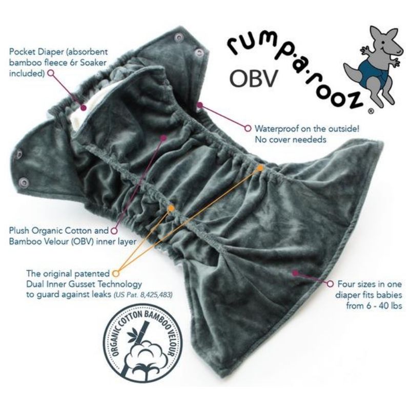 Rumparooz OBV One Size Pocket Cloth Diaper