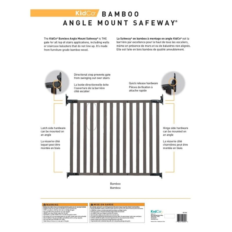 Bamboo Angle Mount Safeway Gate