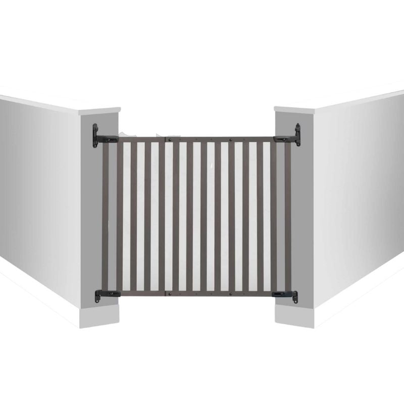 Bamboo Angle Mount Safeway Gate Grey
