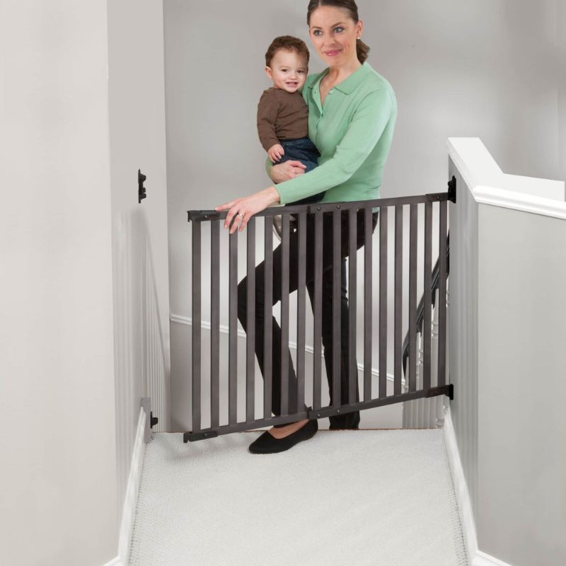 Bamboo Angle Mount Safeway Gate Grey