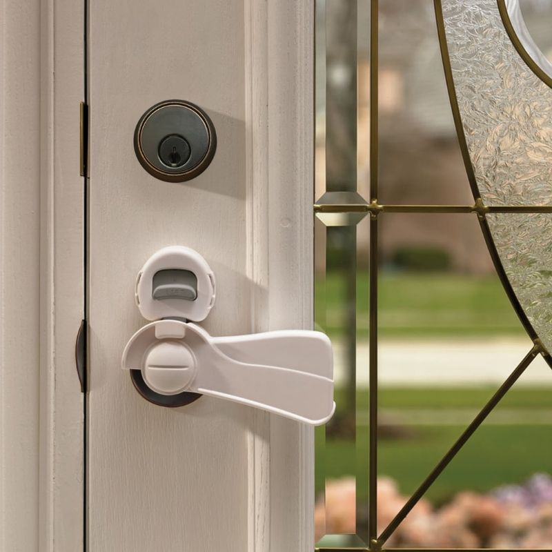 Door Lever Lock White