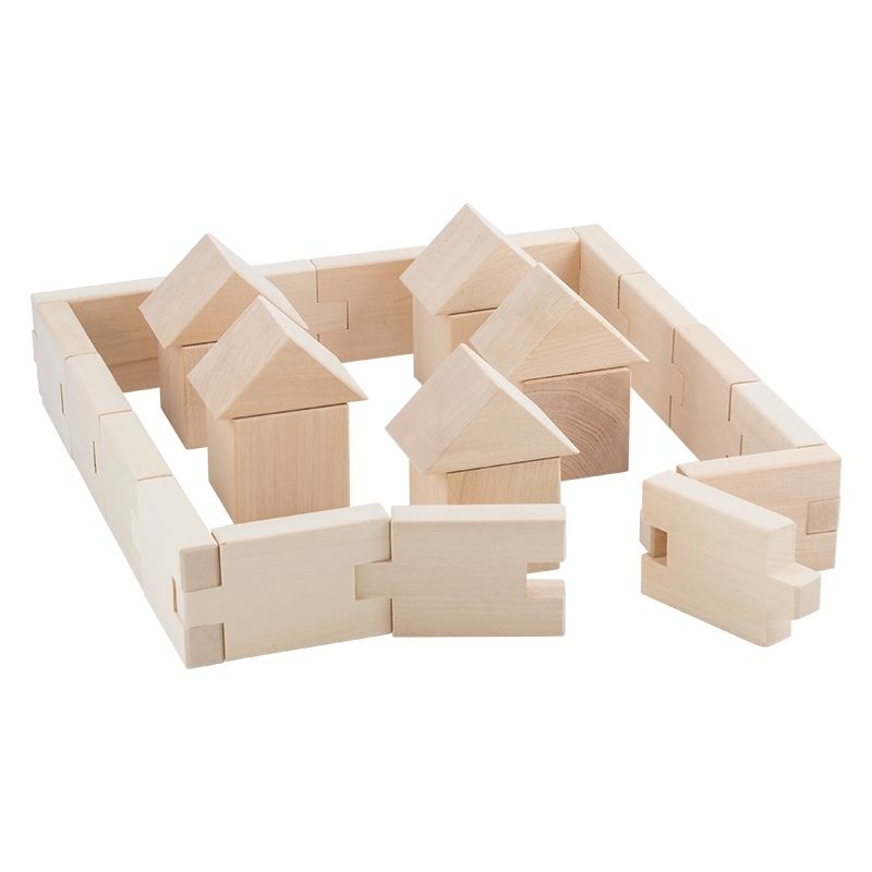 Toy wooden blocks clearance set