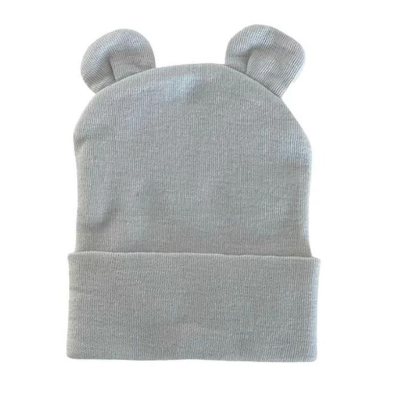 Newborn Knitted Bear Ear Hat
