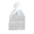 Newborn Knitted PomPom Hat White