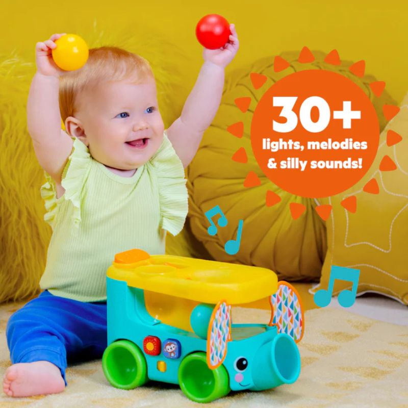 Pop & Roll Safari Bus Ball Play Toy