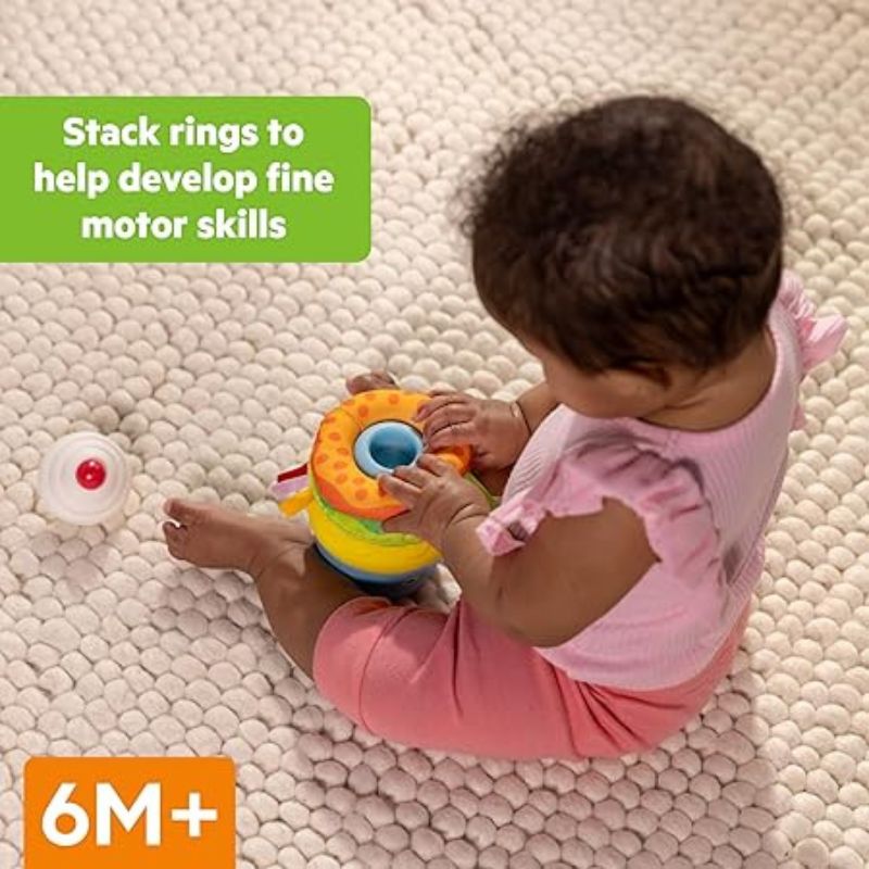 Cupcake Tower Stacking Toy with Teether