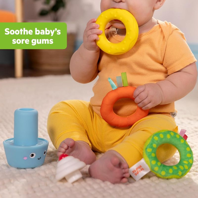 Cupcake Tower Stacking Toy with Teether