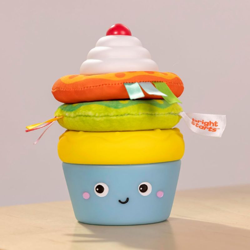 Cupcake Tower Stacking Toy with Teether