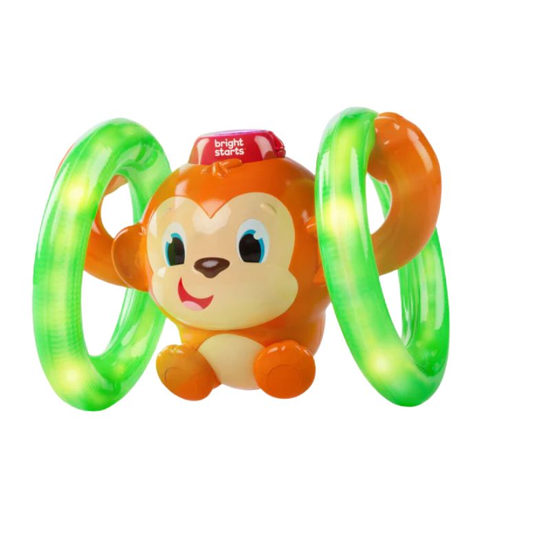 Roll & Glow Monkey Toy with Lights and Melodies