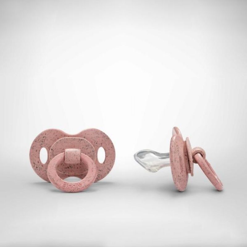 Bamboo Pacifier Silicone - Ortho Faded Rose