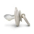 Bamboo Pacifier Silicone - Ortho Lily White