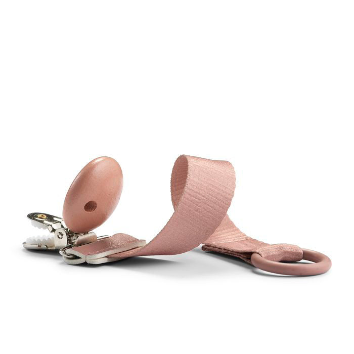 Wood Pacifier Clips faded rose