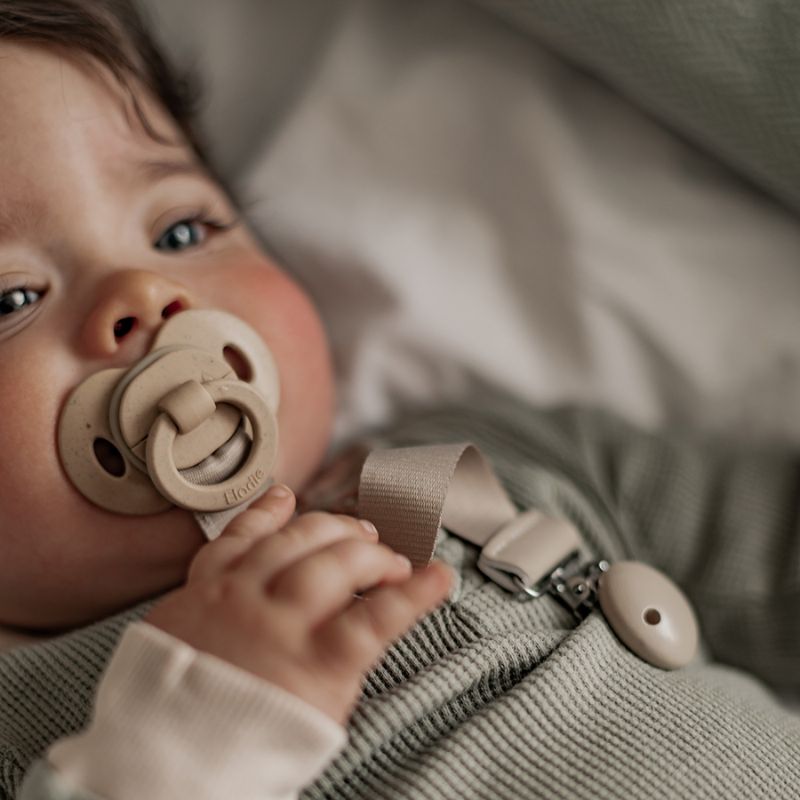 Bamboo Pacifier Silicone - Ortho Pure Khaki
