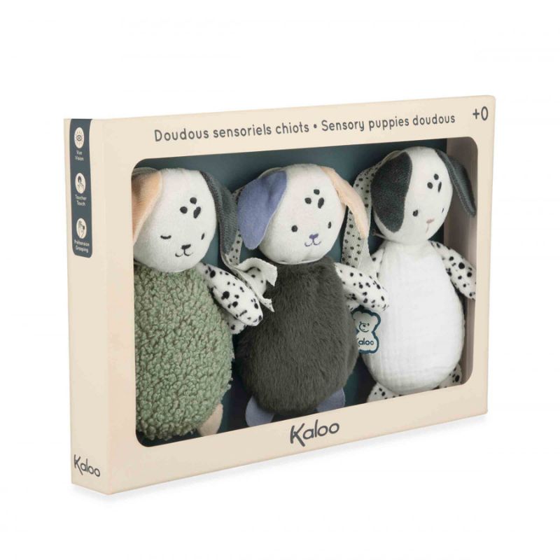 Sensory Puppy Soft Toys - Set of 3