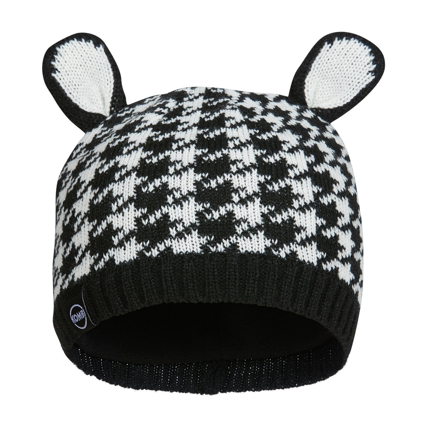 Children's Hats Black Houndstooth