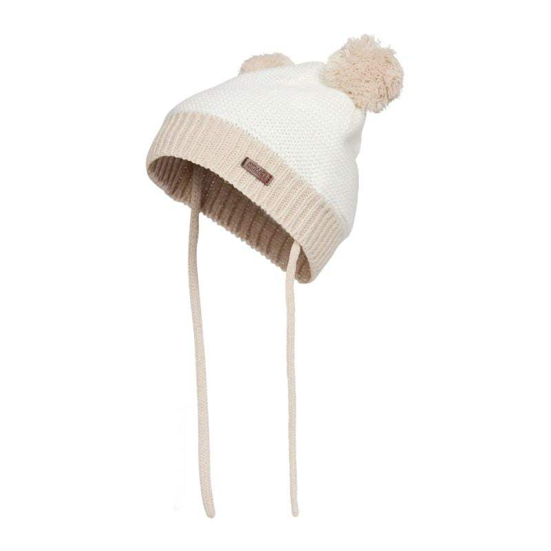 Minnie Double Pom Pom Knit Infant Toque White