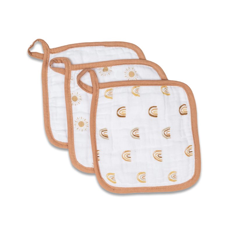 Muslin Washcloths - 3 Pack