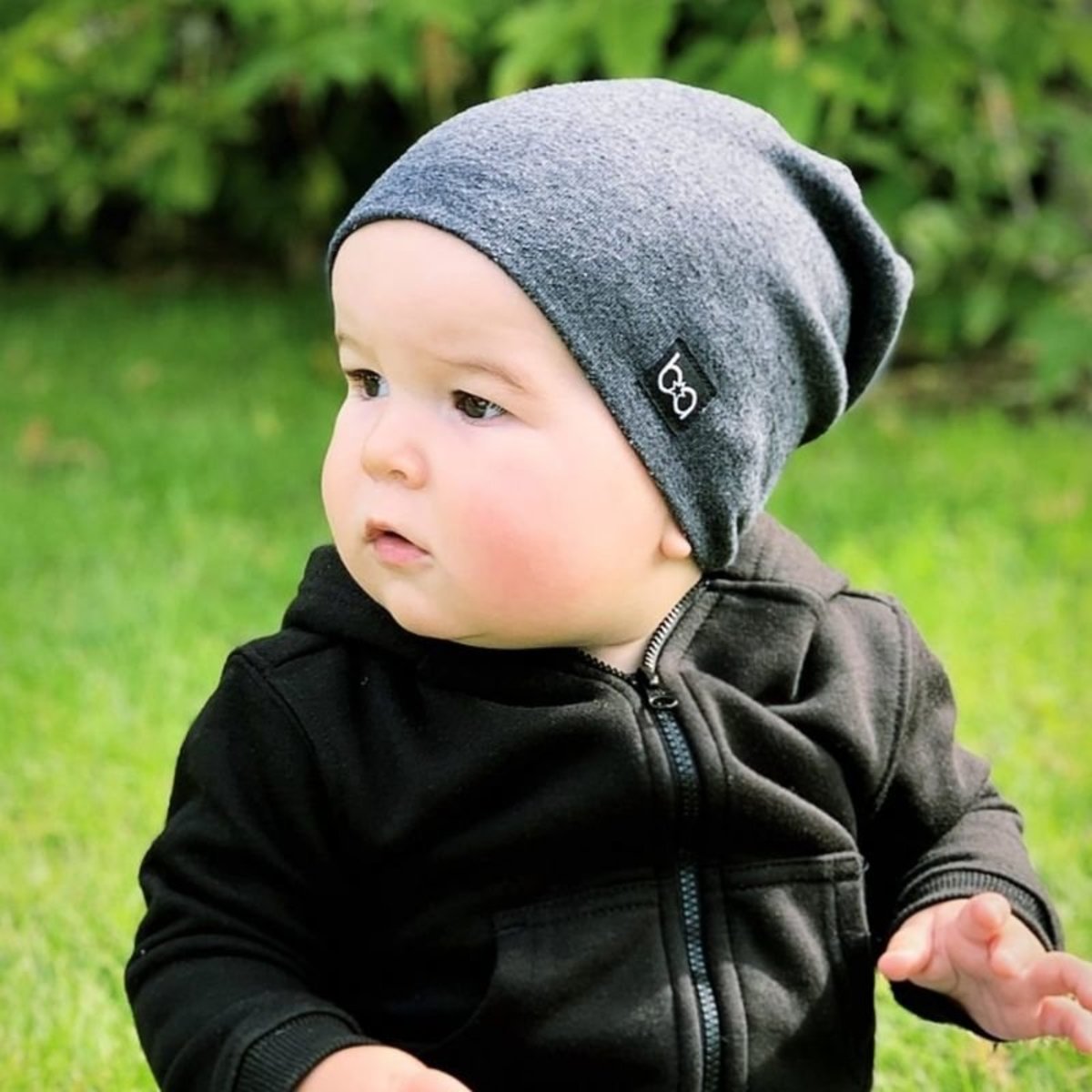 Baby Beanie Charcoal