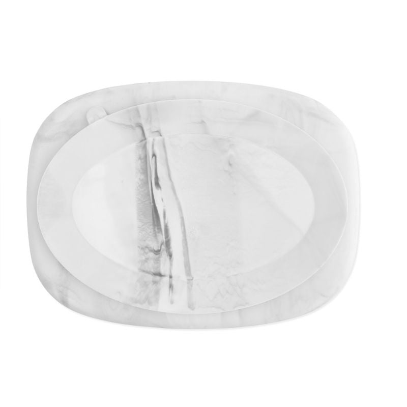 Silicone Grip Tray Marble