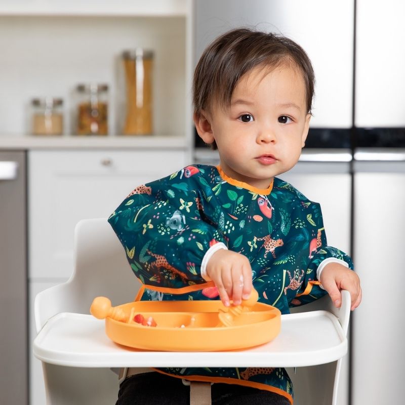 Chewtensils Spoon + Fork Set Tangerine