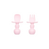 Chewtensils Spoon + Fork Set Pink