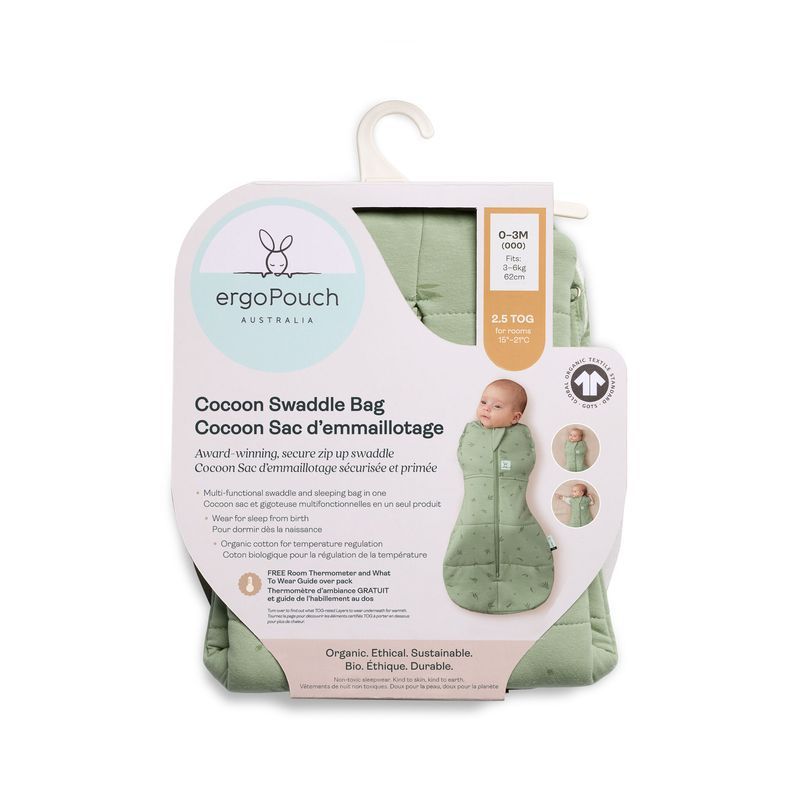 Cocoon Sleep Sack Swaddle - Organic Cotton Swaddle Bag - 2.5 TOG