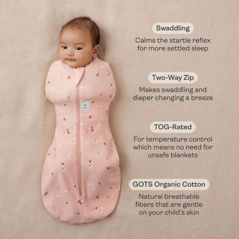 Cocoon Sleep Sack Swaddle - Organic Cotton Swaddle Bag - 2.5 TOG